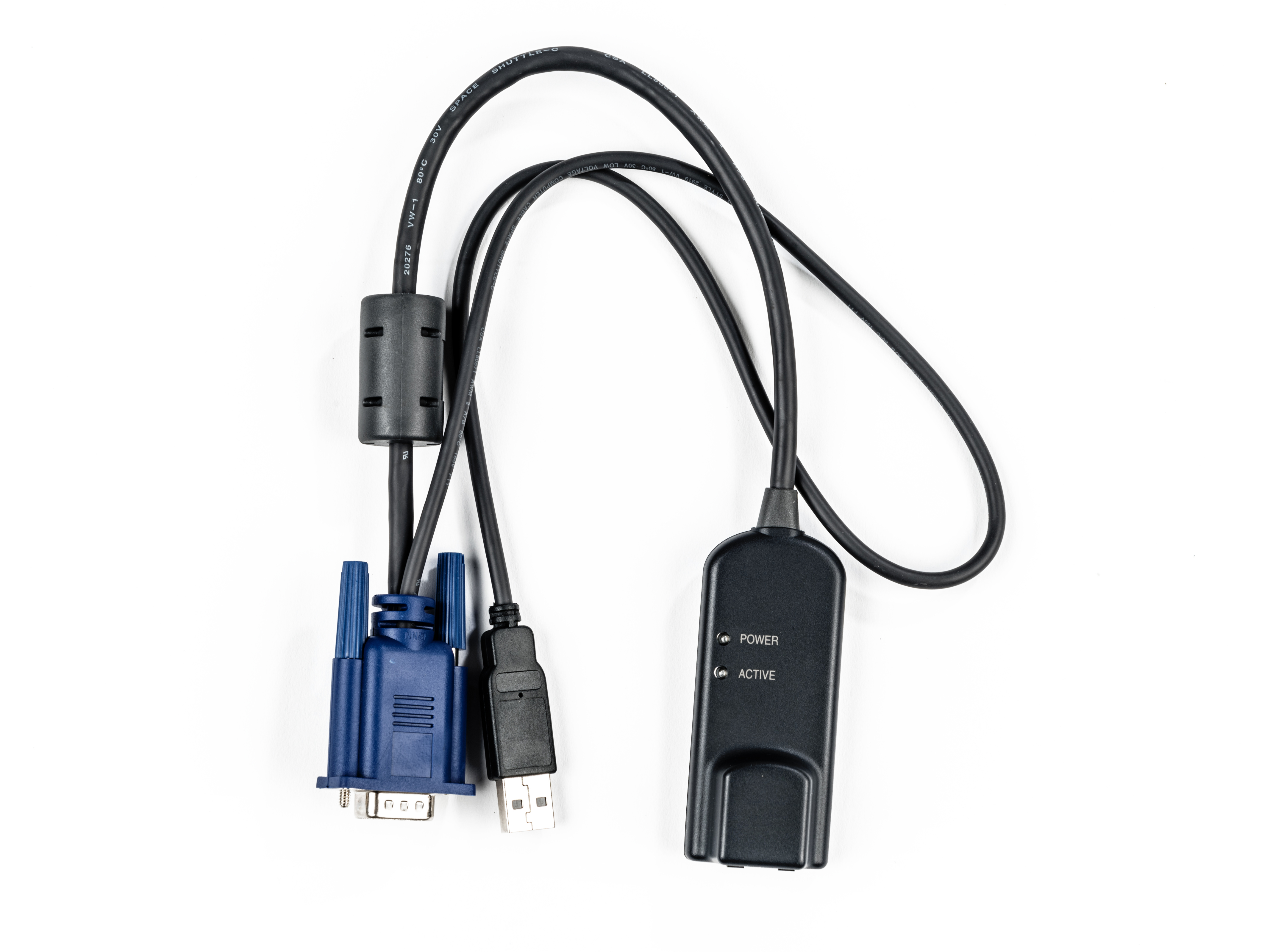 VERTIV Adaptateur Avocent MPUIQ-VMCHS VGA vers USB 2.0 35 cm noir/bleu