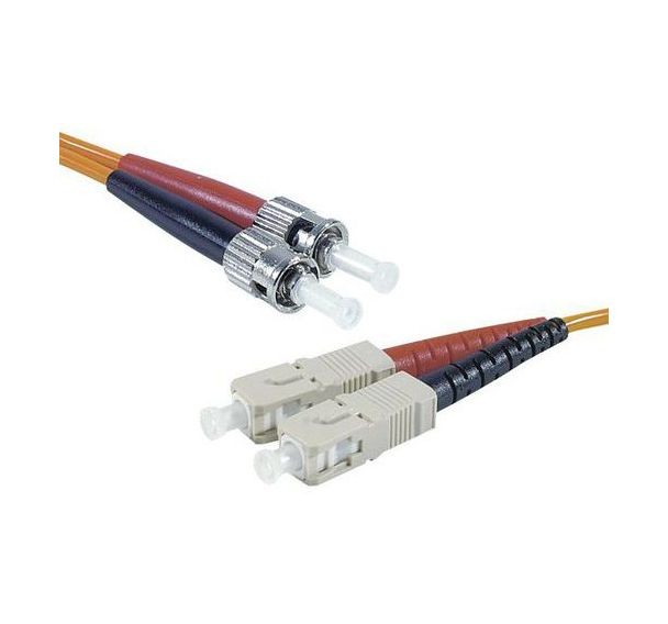 GENERIQUE Jarretière optique duplex HD multi OM2 50/125 ST-UPC/SC-UPC orange