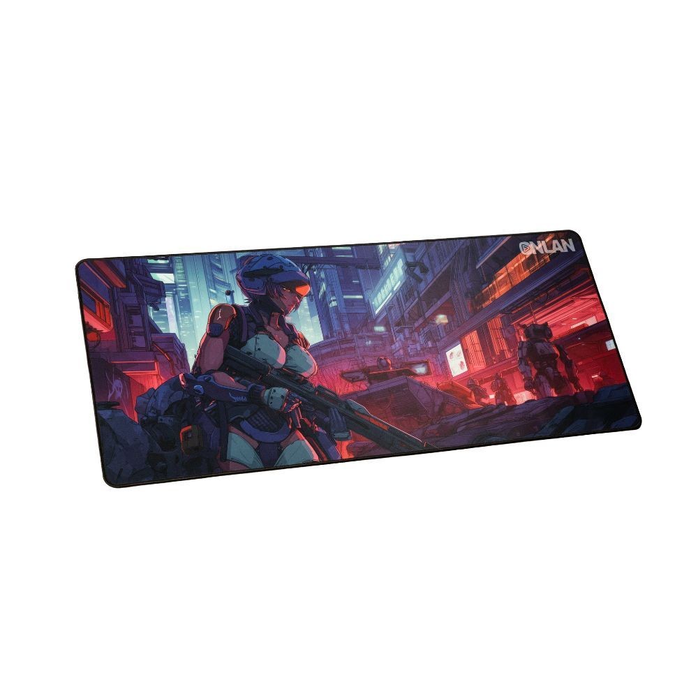 Onlan AS-300-Onna-Bugeisha Tapis de souris XXL 40cm x 90cm, Surface de haute prÃ©cision