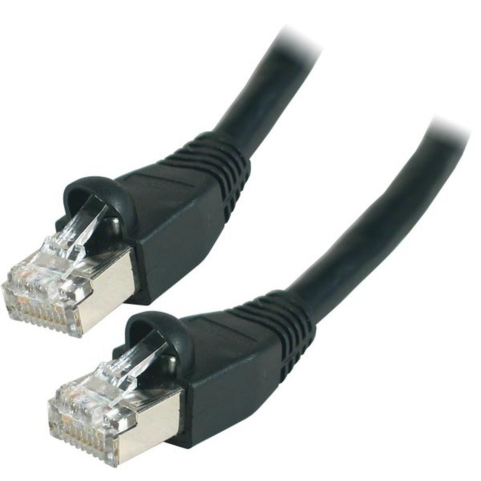 GENERIQUE Patch RJ45 cat6 FTP 15cm Noir