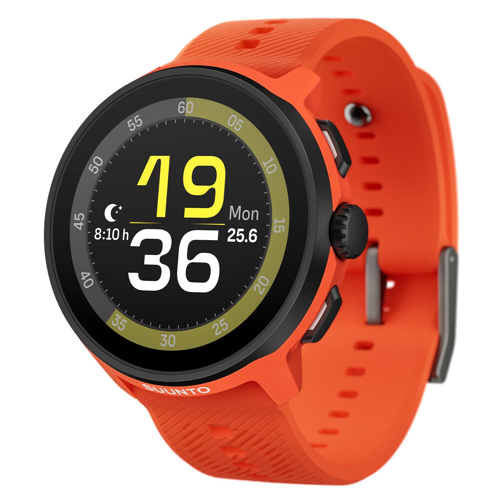 Suunto SUUNTO RUN CORAL ORANGE WITH SILICONE STRAP