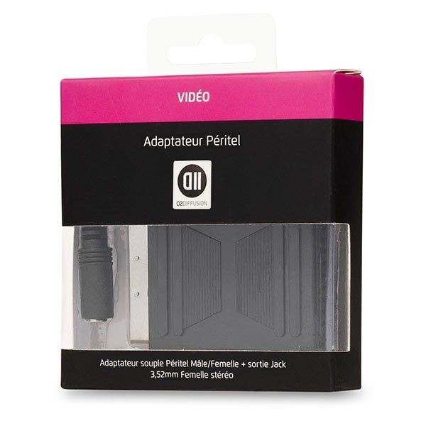 D2 Diffusion C ble Jack 3,5mm femelle peritel m le/femelle 15cm