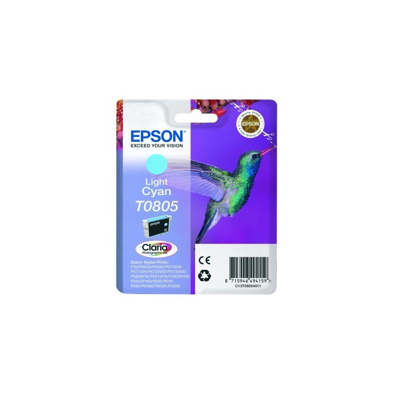 EPSON Cartouche d'encre Colibri T0805 (Cyan clair)