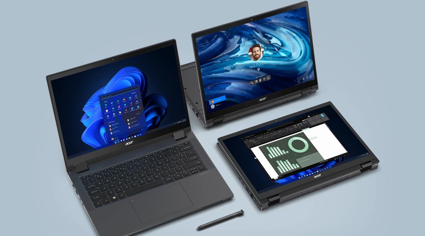 ACER TravelMate P4 Spin 16:10 5-125U 16GB 512GBSSD LTE W11P QWERTY