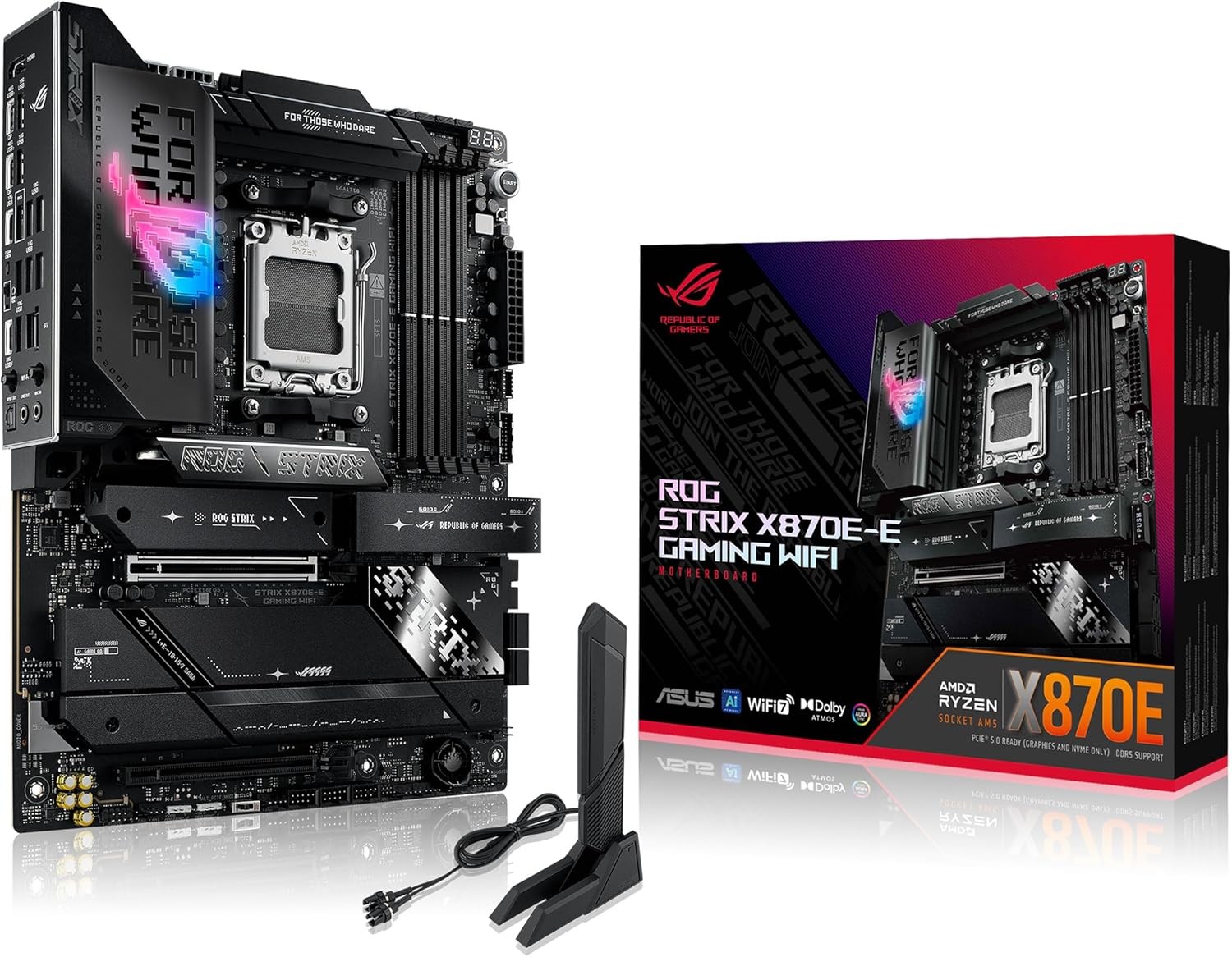 ASUS ROG STRIX X870E-E GAMING WIFI7 NEO AMD ATX motherboard DDR5 1xHDMI 1xPCIe 5.0 5xM.2