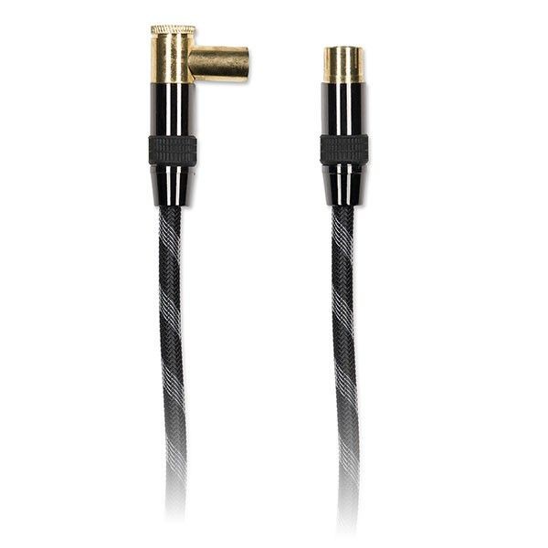 D2 Diffusion C ble coaxial M le/Femelle coudÃ© Ã  90  2 m 85dB Fiches or