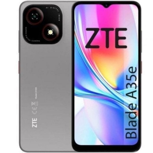 ZTE Blade A35E 2 Go 32 Go 6,52 pouces 90 Hz Double SIM Gris foncé