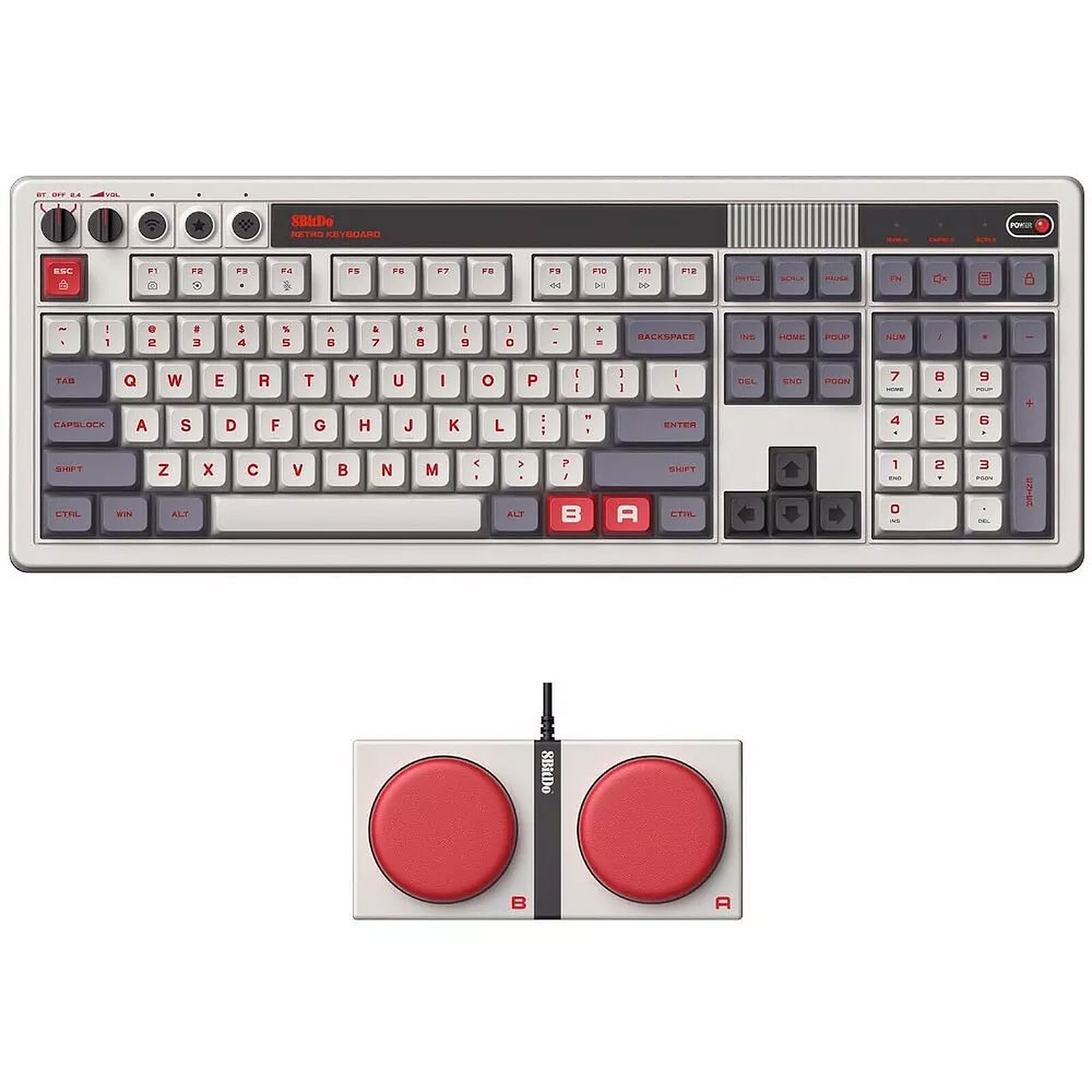 8BitDo Retro 108 NES Edition (QWERTY)