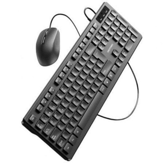 Vention Clavier KTCB0-ES membrane filaire AZERTY ES avec souris optique 1200 DPI
