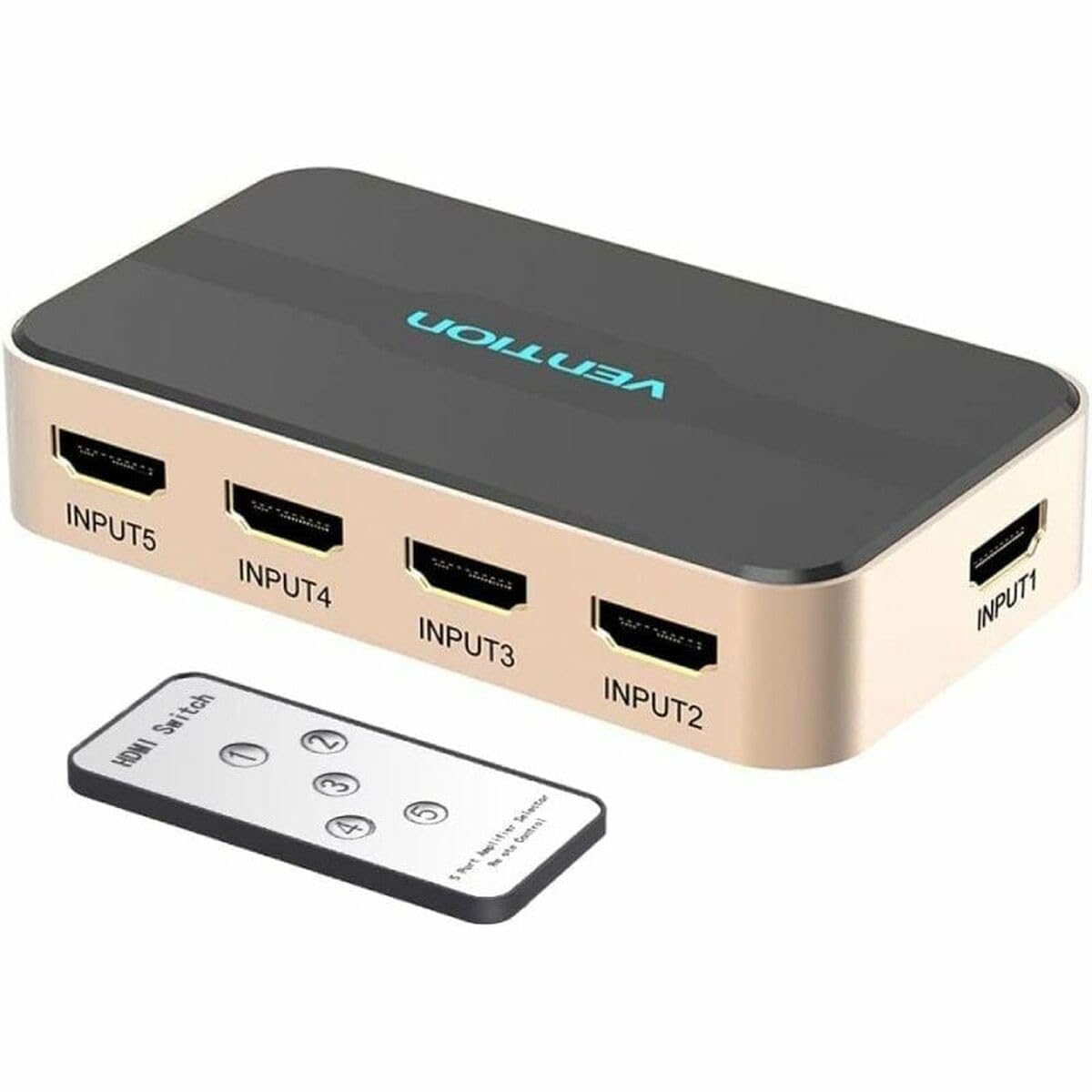Vention Duplicateur HDMI ACDG0 5 entrées 1 sortie 4K 30 Hz avec télécommande