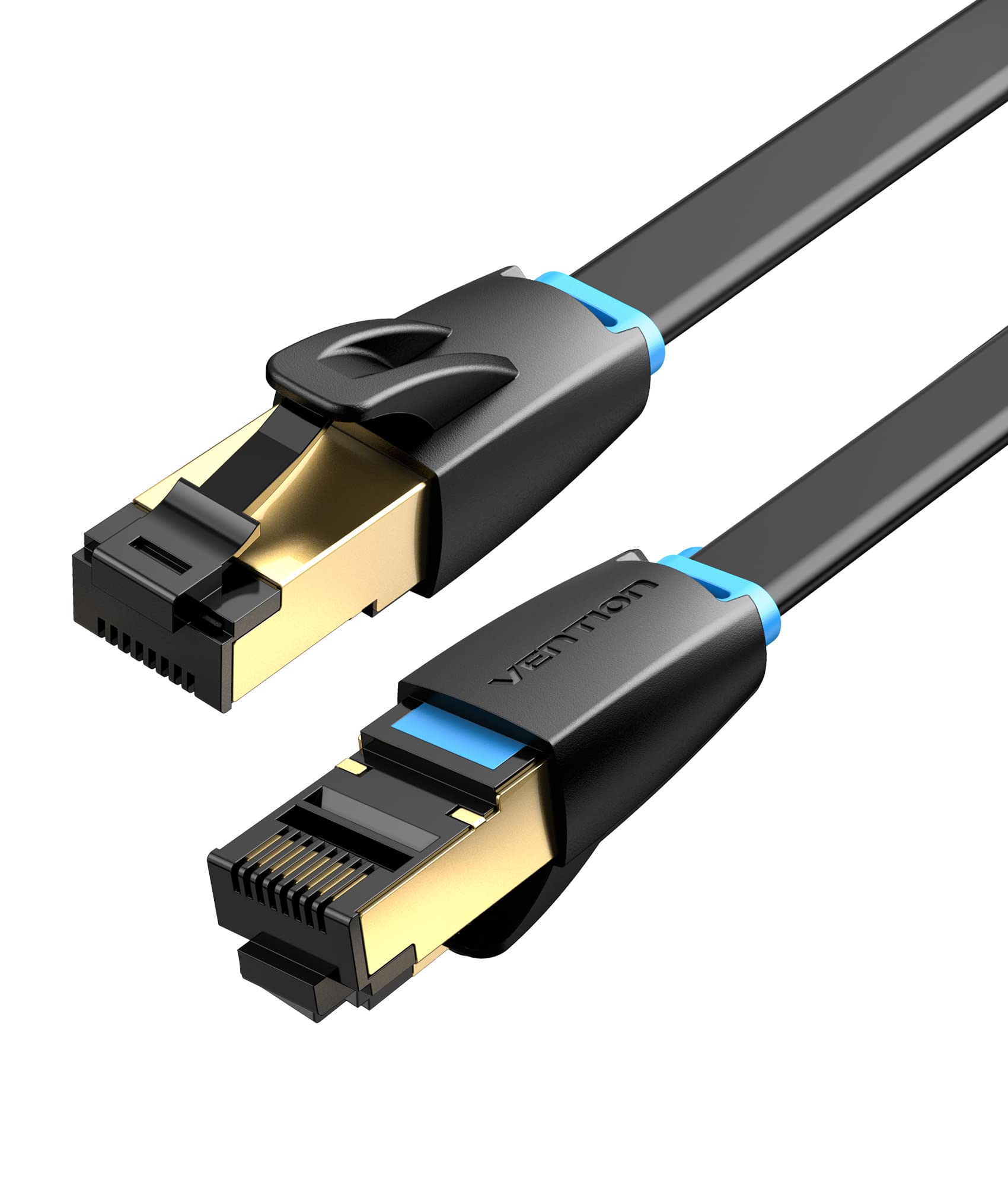 Vention CÃ¢ble/Cordon rÃ©seau RJ45  CatÃ©gorie 8 SSTP (S/FTP) Droit 5m (Noir)