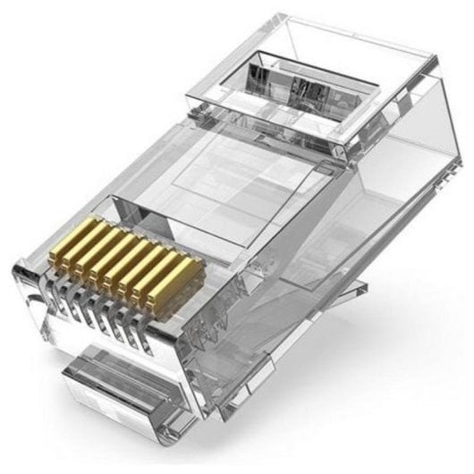Vention Connecteur RJ45 Cat.6A UTP 100 unités doré transparent