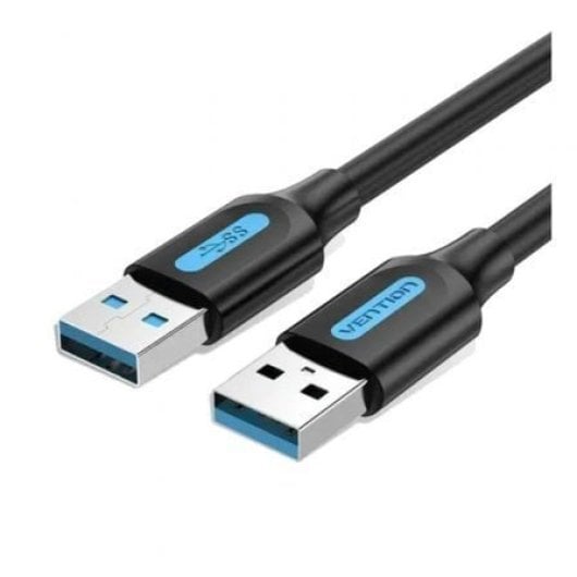 Vention Câble USB 3.0 CONBF 1 m USB-A mâle vers USB-A mâle 5 Gbit/s Noir