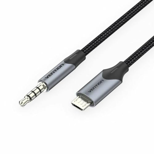 Vention Câble audio BDGBG MicroUSB vers Jack 3.5 mm 1,5 m noir