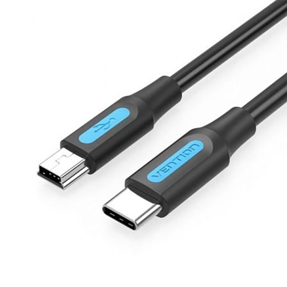 Vention Cable USB 2.0 Type-C COWBF/MiniUSB Macho 1m Noir