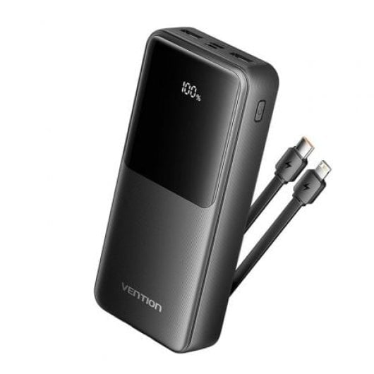 Vention Batterie externe FHPB0 20 000 mAh 22,5 W Noir USB-A/C/Lightning/Micro-USB