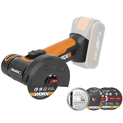 Worx meuleuse worx Wx801.9 20.0 V sans batterie sans fil