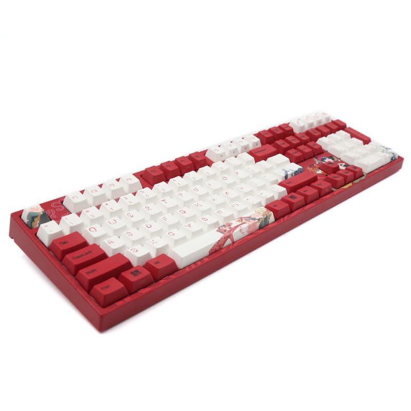 Varmilo VEA108 Koi Gaming Tastatur, MX-Silent-Red, weiße LED