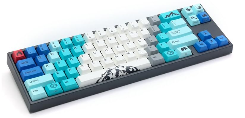 Varmilo VEA87 Summit R1 TKL Gaming Tastatur, MX-Silent-Red, weiße LED