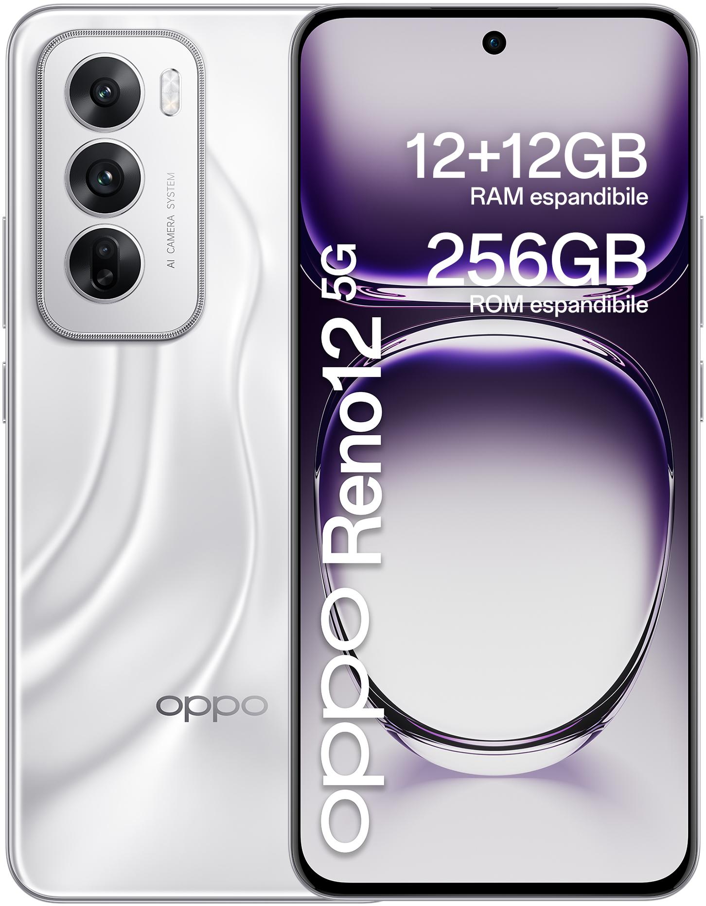 OPPO smartphone reno 12 argent 256go