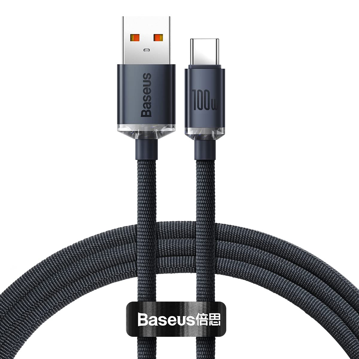 Baseus Cable Crystal Shine USB type A- type C M/M 100W 1,2m (Noir)