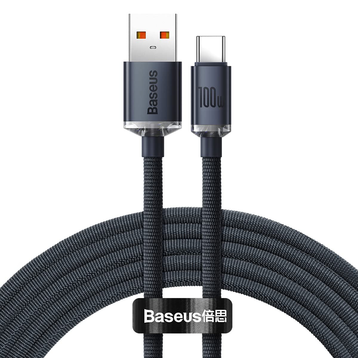 Baseus Cable Crystal Shine USB type A- type C M/M 100W 2m (Noir)