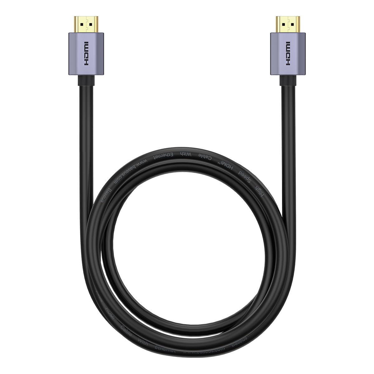 Baseus Câble HDMI 2.0 2m M/M (Gris/Noir)