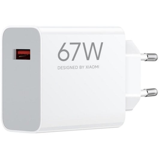 Xiaomi Adaptateur secteur de charge rapide USB-A HyperCharge 67 W Blanc