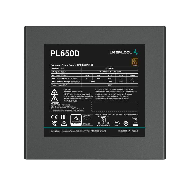 DeepCool PL650D/ATX 3.1 650W/80+ Bronze/Blanc