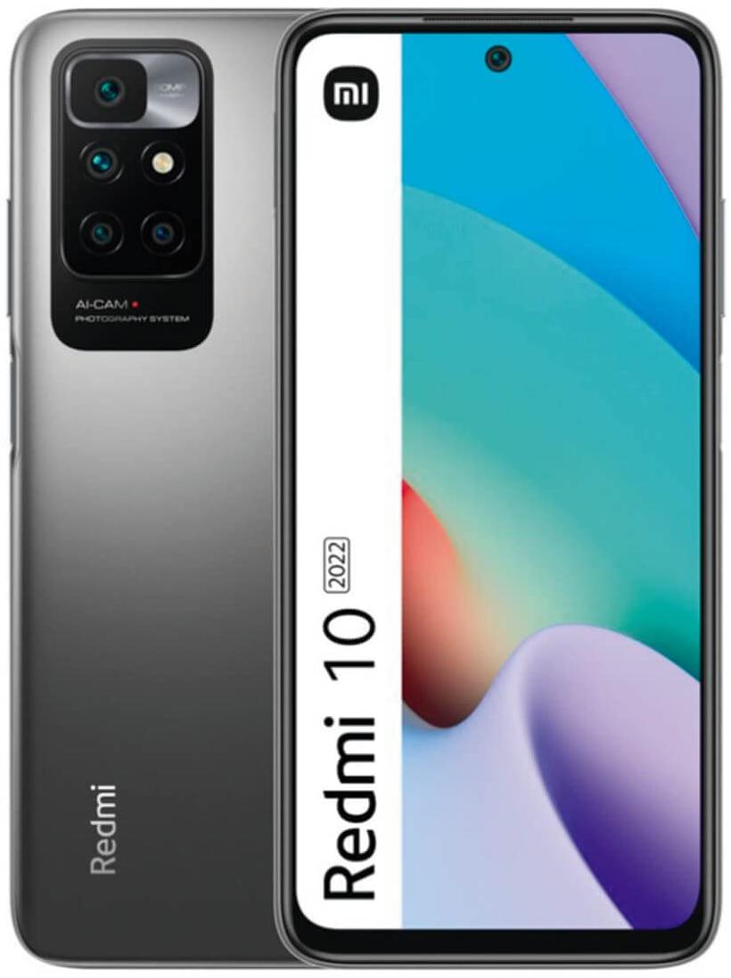Xiaomi Redmi 10 2022 4 Go / 128 Go Gris Anthracite (Carbon Gray) Double SIM 21061119AG