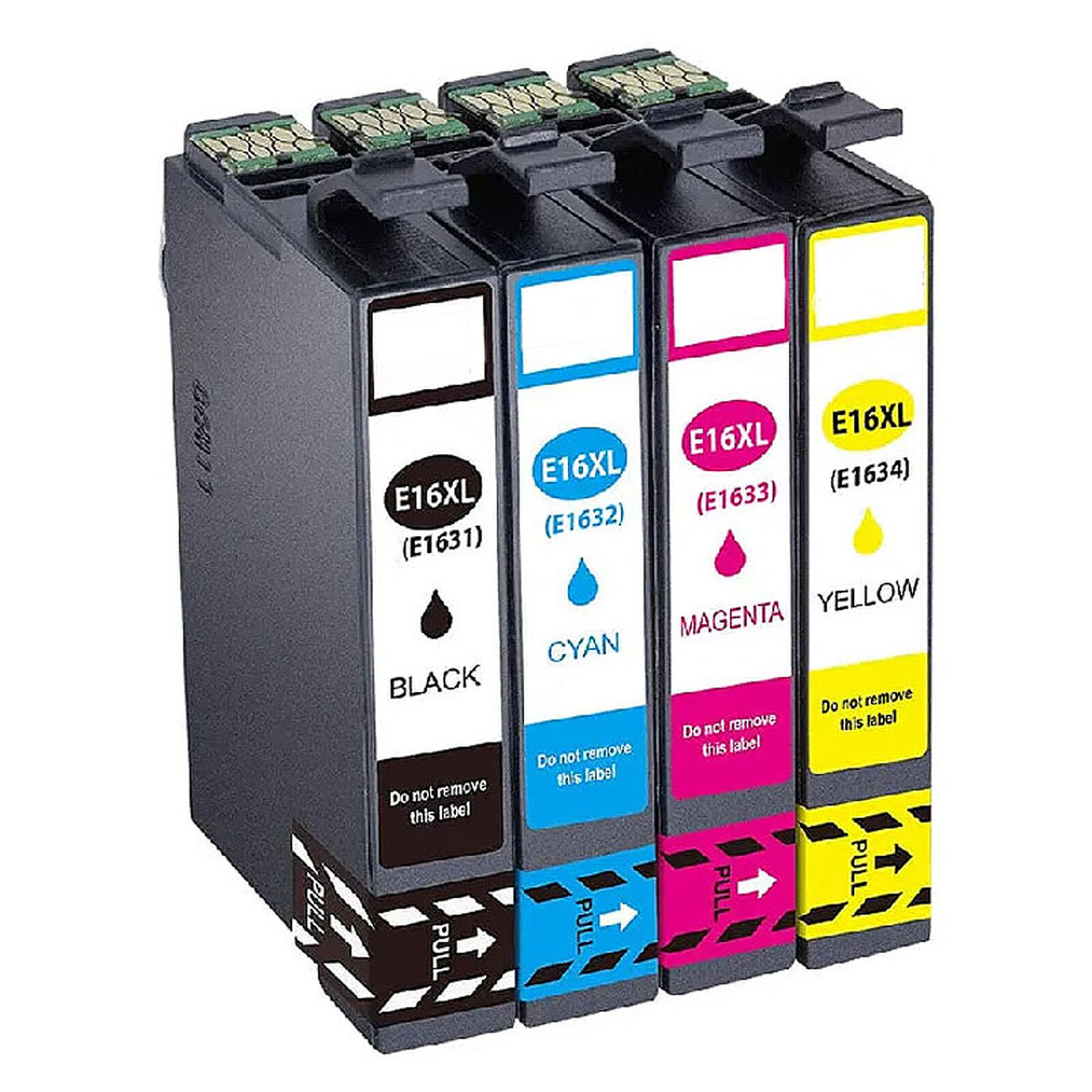 GENERIQUE Pack de 4 cartouches compatibles Epson T16XL (noir + cyan + magenta + jaune)