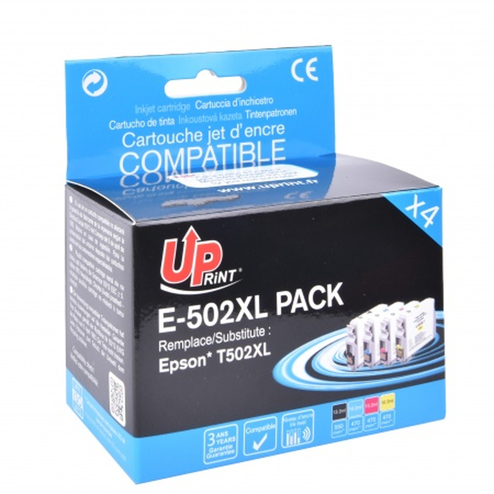 UPrint E-502XL BK/C/M/Y
