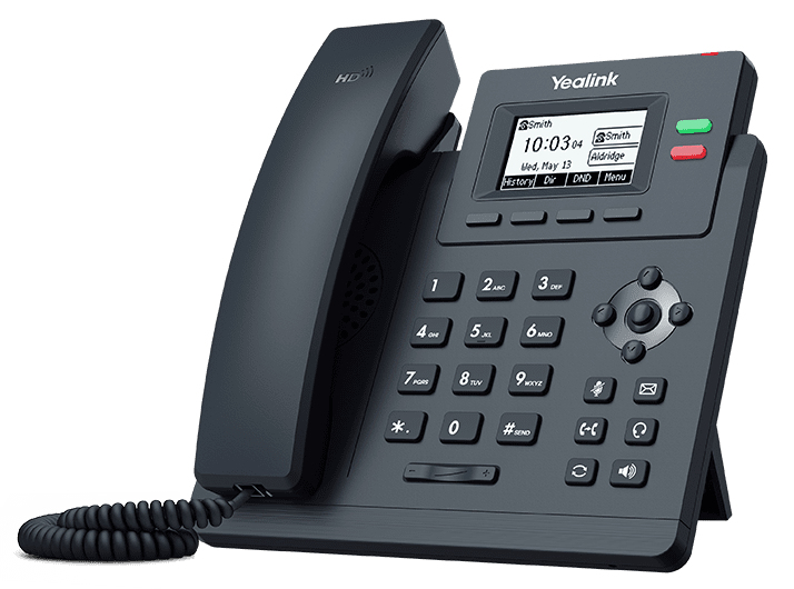 Yealink SIP-T31 Téléphone IP 2 comptes SIP avec PSU Noir