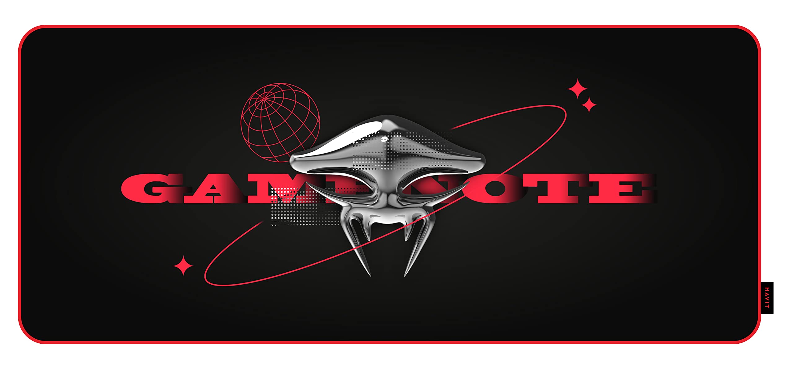 Havit Tapis de Souris Gamenote MP848 - Taille XL (Noir/Rouge)