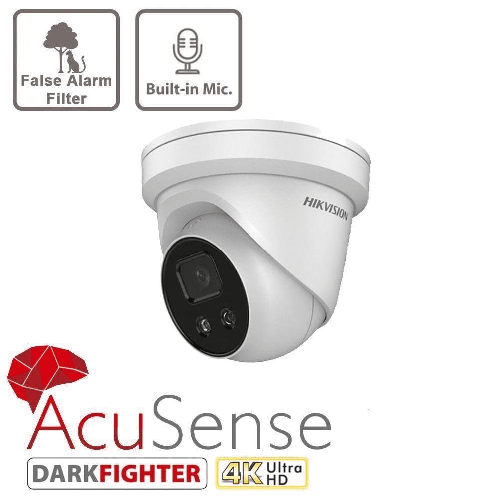 Hikvision 2CD2383G2-IU(2.8mm)(BLACK) IPC 8MP Dome
