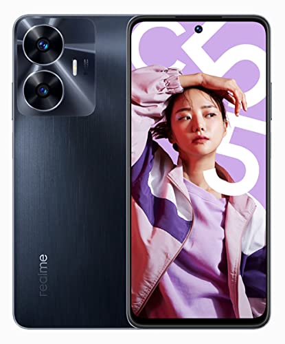 Realme C55 6Go Ram 128Go Noir Nuit pluvieuse SuperVOOC 33W Helio G88 I.A. 64 MP