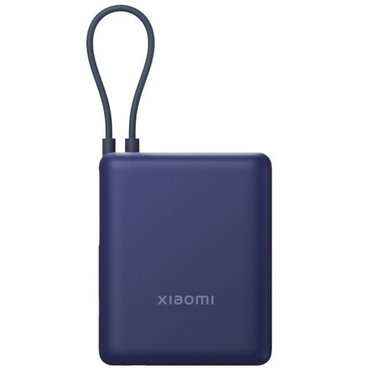 Xiaomi Batterie externe 33 W 10 000 mAh avec câble USB-C intégré, bleu