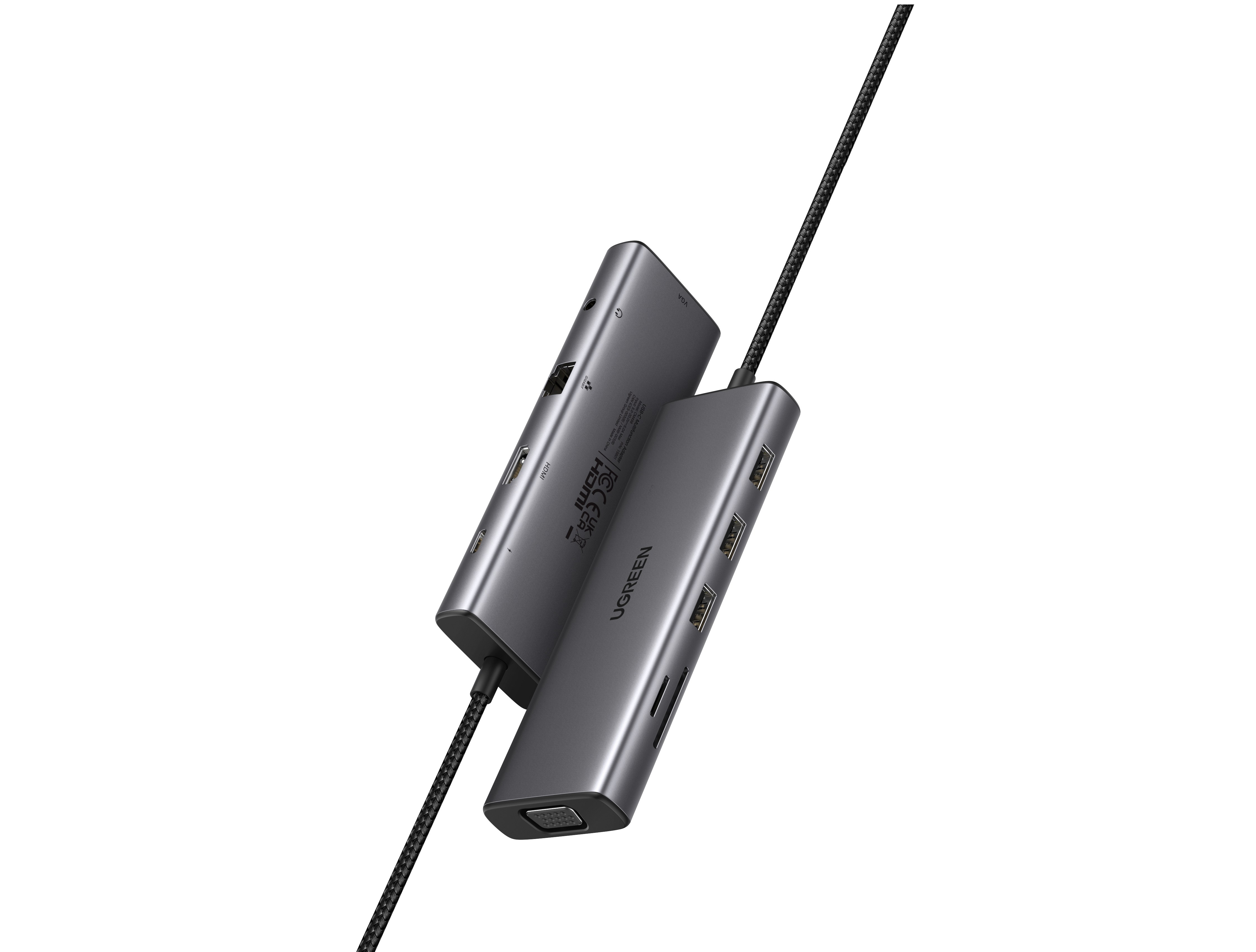 UGREEN CM498 10-in-1 USB-C Hub (silber)