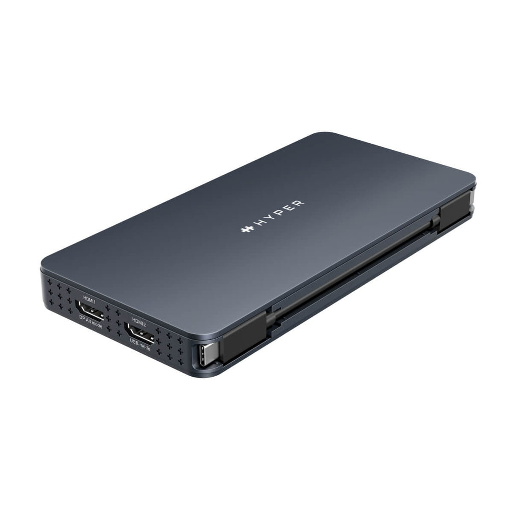 TARGUS HyperDrive Universal Silicon Motion USB-C 10-in1 Dual HDMI Docking Station