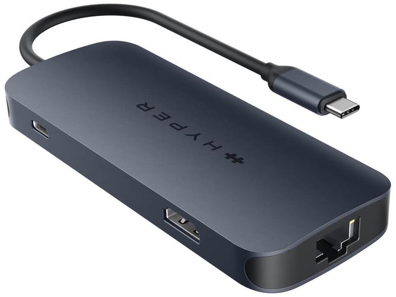 Hyper HUB USBC 8 EN 1 ECOSMART GENERATION 2 140 W PD 3.1