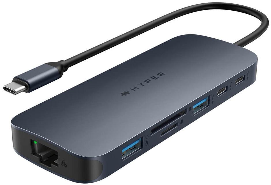 Hyper HUB USBC 10 EN 1 ECOSMART GENERATION 2 140 W PD 3.1