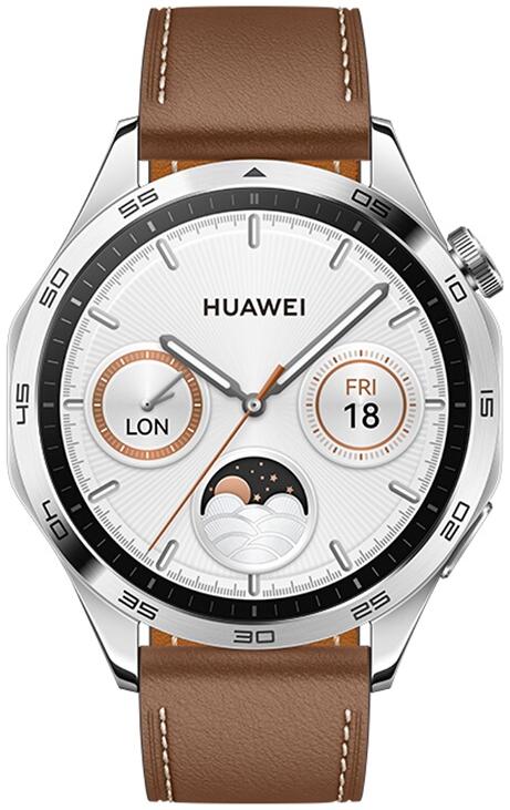 Huawei WATCH GT4 46mm CLASSIC BRACELET EN CUIR MARRON