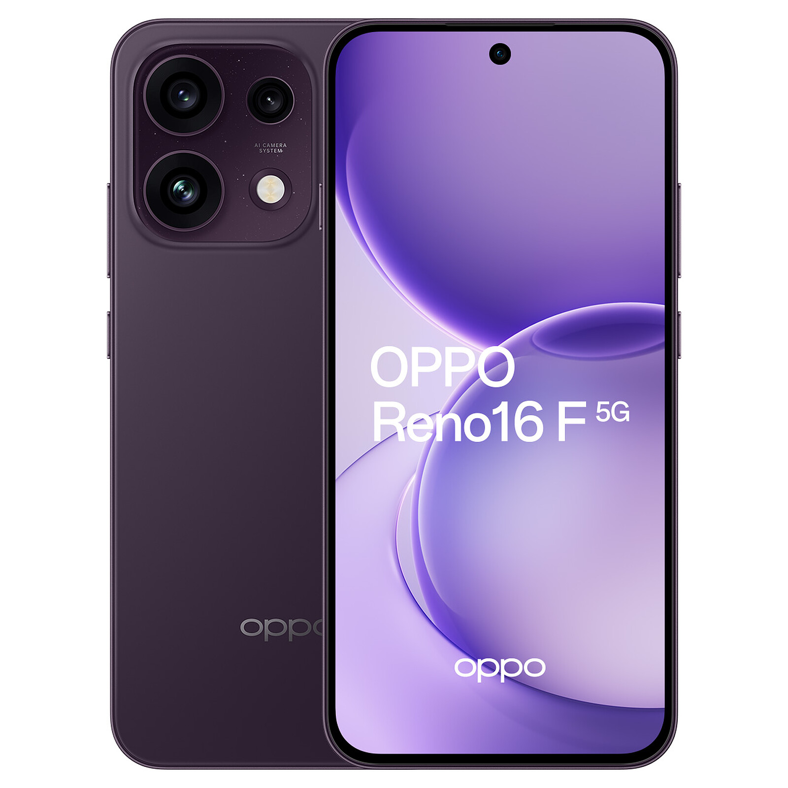 OPPO Reno16 F 5G Noir Violet (8 Go / 256 Go)