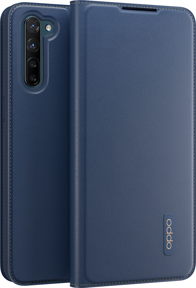 OPPO Flip Cover Bleu Marine pour Find X2 Lite
