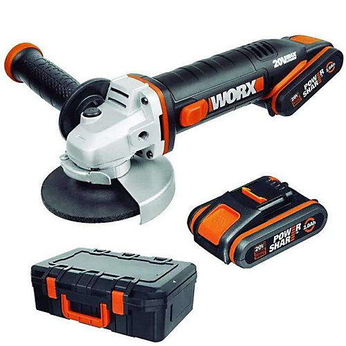 Worx meuleuse worx WX800 20.0 V avec batterie sans fil 2.0 Ah