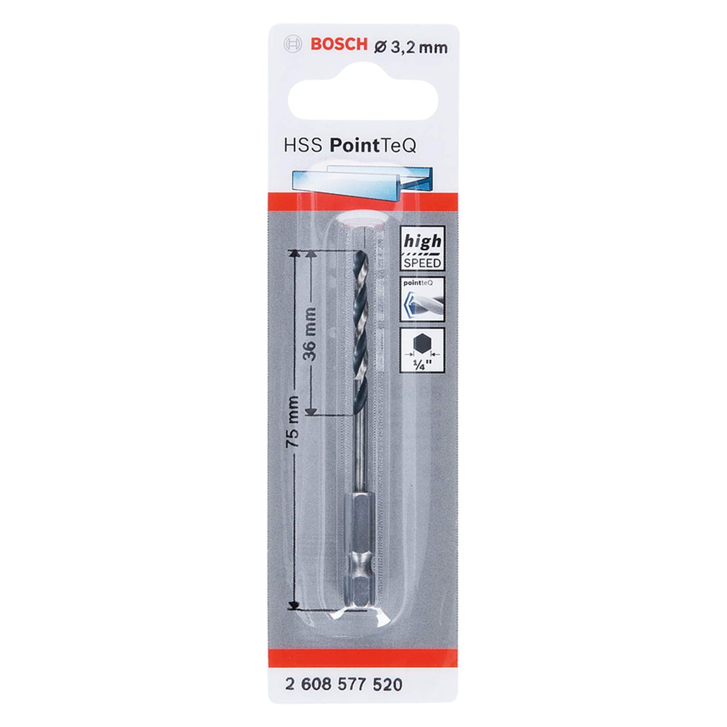 Bosch Professional Foret hélicoïdal HSS PointTeQ Hex