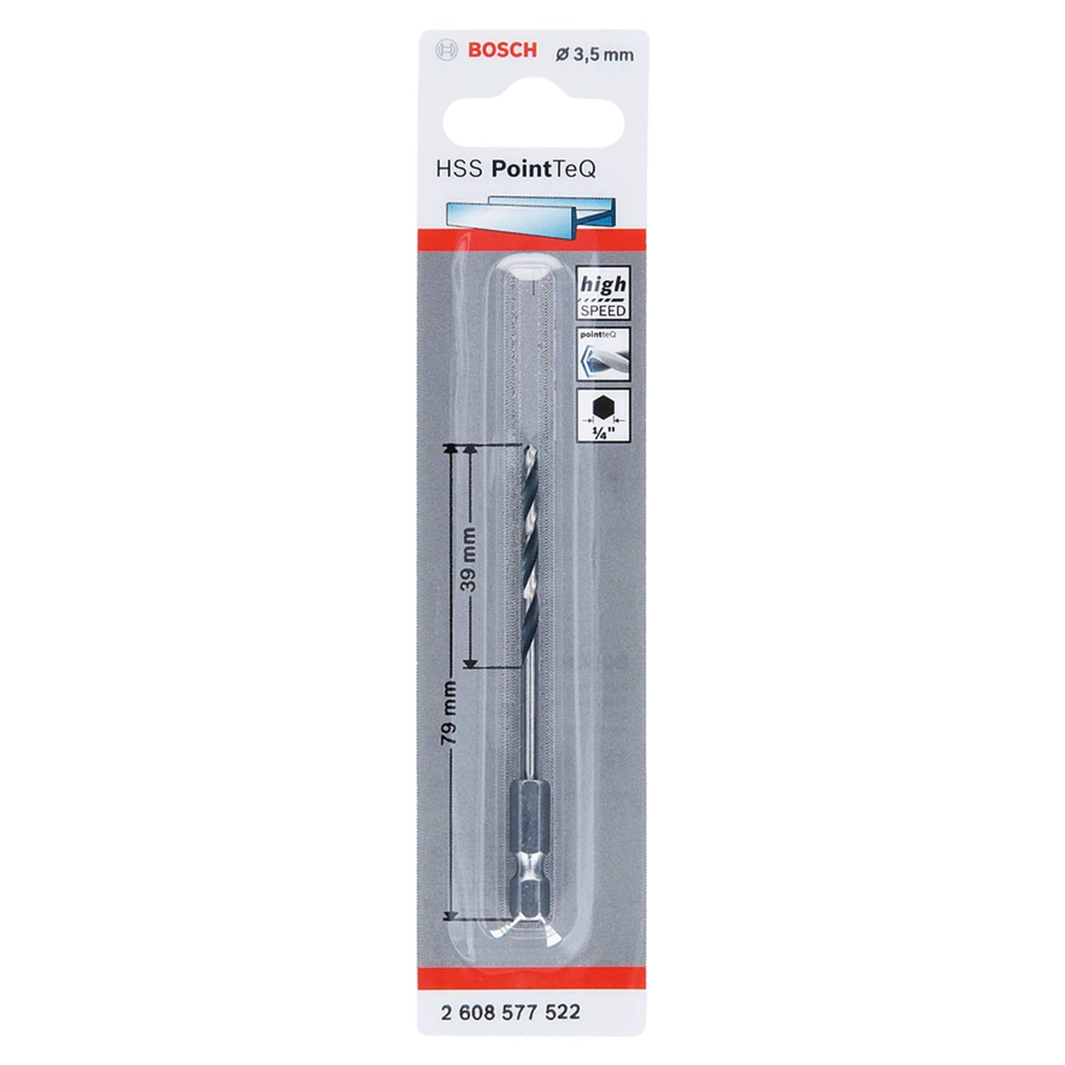 Bosch Foret hélicoïdal HSS PointTeQ Hex