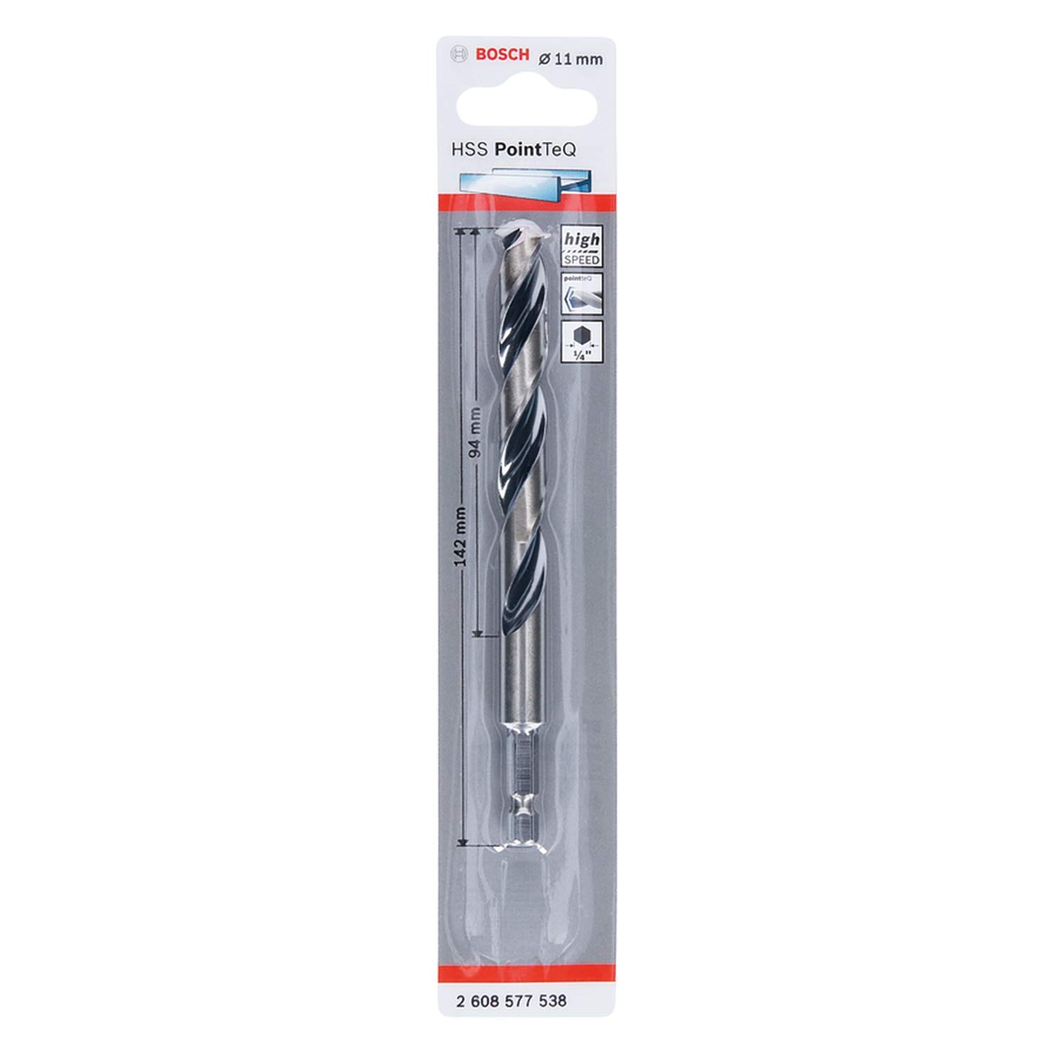 Bosch Foret hélicoïdal HSS PointTeQ Hex