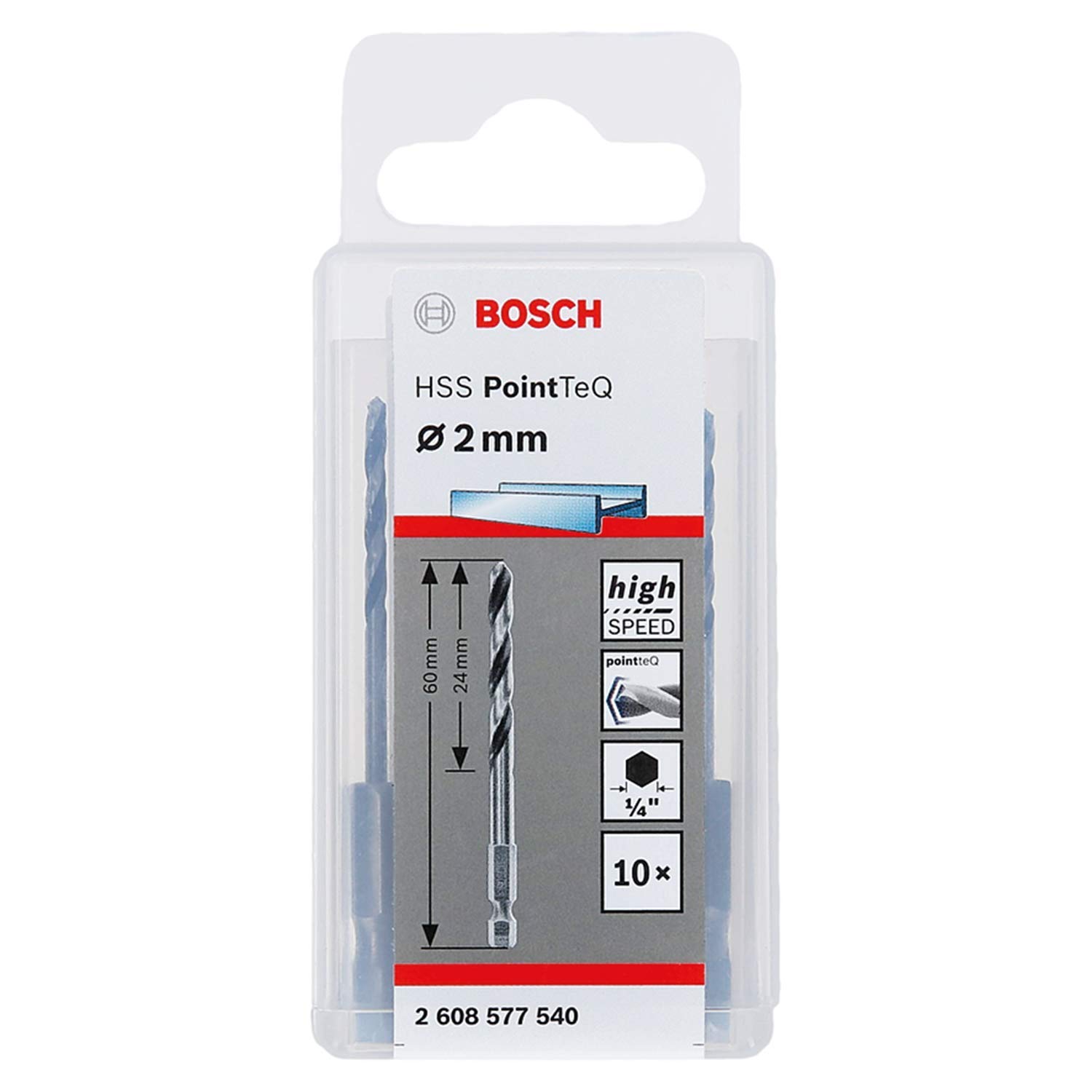 Bosch Foret hélicoïdal HSS PointTeQ Hex