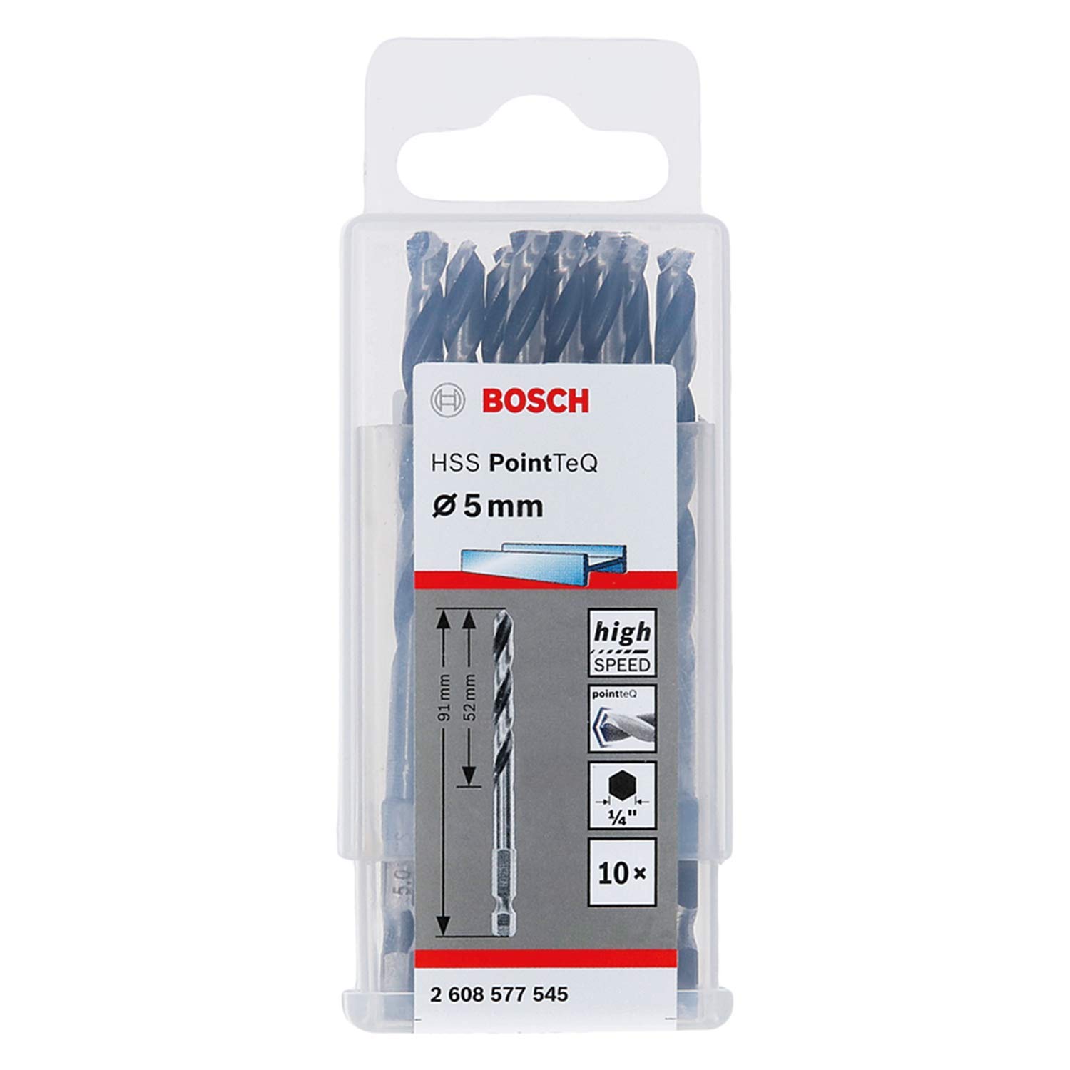 Bosch Foret hélicoïdal HSS PointTeQ Hex